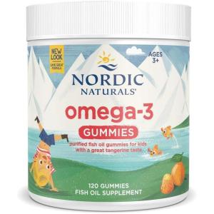 image:imageNordic Naturals Nordic Omega3 Gummies Tangerine  120 Gummies  82 mg Total Omega3s with EPA amp DHA  NonGMO  60 Servings120 Count Pack of 1