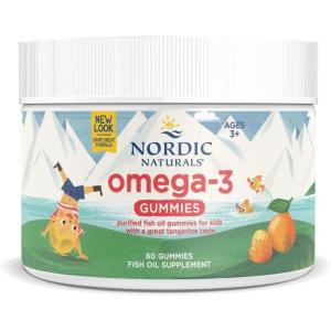 image:imageNordic Naturals Nordic Omega3 Gummies Tangerine  120 Gummies  82 mg Total Omega3s with EPA amp DHA  NonGMO  60 Servings60 Count Pack of 1