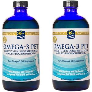 image:imageNordic Naturals Omega3 Pet Unflavored  1518 mg Omega3 Per Teaspoon  2 Pack  32 oz Total  Fish Oil for Dogs with EPA amp DHA  Promotes Heart Skin Coat Joint amp Immune Health  NonGMO