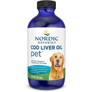 image:imageNordic Naturals Pet Cod Liver Oil Unflavored  16 oz  1048 mg Omega3 Per Teaspoon  Fish Oil for Dogs with EPA amp DHA  Promotes Skin Coat amp Immune Health8 Ounces Pack of 1