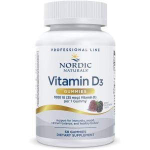 image:imageNordic Naturals Pro Vitamin D3 Gummies Wild Berry  120 Gummies  1000 IU Vitamin D3  Great Taste  Healthy Bones Mood amp Immune System Function  NonGMO  120 Servings60 Count Pack of 1