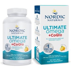 image:imageNordic Naturals Ultimate Omega  CoQ10 Lemon  60 Soft Gels  1280 mg Omega3  100 mg CoQ10  Heart Health Cellular Energy Antioxidant Support  NonGMO  30 Servings120 Count Pack of 1