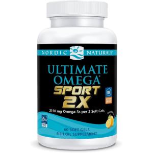 image:imageNordic Naturals Ultimate Omega Sport 2X Lemon Flavor  60 Soft Gels  2150 mg Omega3  NSF Certified Fish Oil with EPA amp DHA  Heart amp Muscle Health Recovery  NonGMO  30 Servings