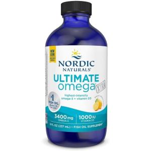 image:imageNordic Naturals Ultimate Omega Xtra Liquid Lemon Flavor  8 oz  3400 mg Omega3  1000 IU Vitamin D3  EPA amp DHA  Brain Heart Joint amp Immune Health  NonGMO  48 Servings