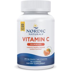 image:imageNordic Naturals Vitamin C Gummies Tart Tangerine  120 Gummies  250 mg Vitamin C  Immune Support Antioxidant Protection Child Growth amp Development  NonGMO Vegan  60 ServingsTangerine