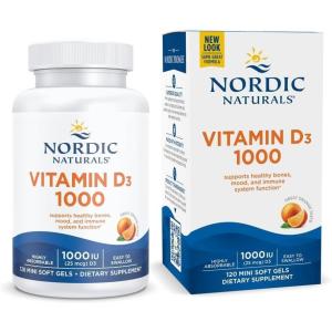 image:imageNordic Naturals Vitamin D3 1000 Orange  120 Mini Soft Gels  1000 IU Vitamin D3  Supports Healthy Bones Mood amp Immune System Function  NonGMO  120 Servings