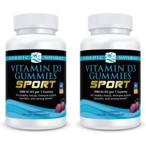 image:imageNordic Naturals Vitamin D3 Gummies Sport Wild Berry  120 Gummies  1000 IU Vitamin D3  NSF Certified  Healthy Bones Mood amp Immune System Function  NonGMO  120 Servings120 Count Pack of 2
