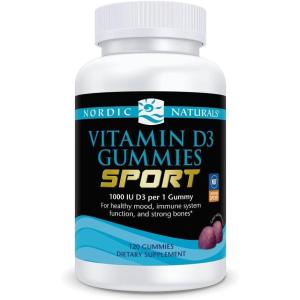 image:imageNordic Naturals Vitamin D3 Gummies Sport Wild Berry  120 Gummies  1000 IU Vitamin D3  NSF Certified  Healthy Bones Mood amp Immune System Function  NonGMO  120 Servings120 Count Pack of 1