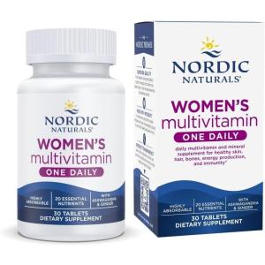 image:imageNordic Naturals Womens Multivitamin One Daily  Skin Hair Energy amp Bone Support  Immunity Supplement  20 Essential Nutrients  30 Tablets  30 Servings