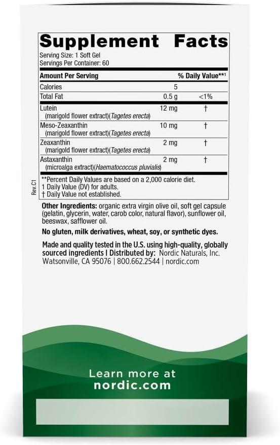 image:imageNordic Naturals Blue Light Defense 60 Soft Gels Four Phytonutrients with Complementary Antioxidant Capacities Supports Retinal Health Visual Function NonGMO 60 Servings