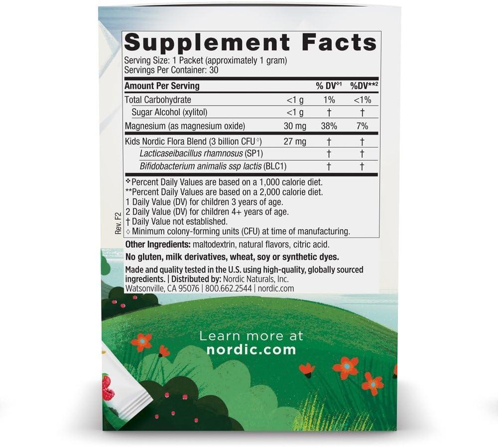 image:imageNordic Naturals Kids Probiotic Quick Melt Powder Mixed Berry 30 Packets 3 Billion CFU Digestive Wellness Immune Support NonGMO Vegan 30 Servings