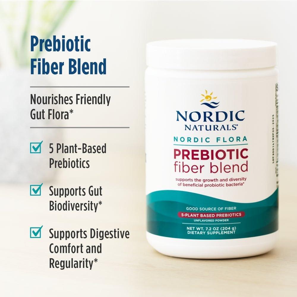 image:imageNordic Naturals Nordic Flora Prebiotic Powder 204 Grams Unflavored Prebiotic Powder 30 Servings