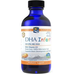 image:imageNordic Naturals DHA Infant Unflavored  4 oz  1050 mg Omega3  300 IU Vitamin D3  Supports Brain amp Vision Development in Babies  NonGMO  24 Servings