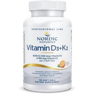 image:imageNordic Naturals Professional Grade Vitamin D3K2 Supplement Orange Flavor  60 Soft Gels  4000 IU Vitamin D3 amp 180 mcg K2 Promotes Calcium Balance amp Immune Function  NonGMO  30 Servings