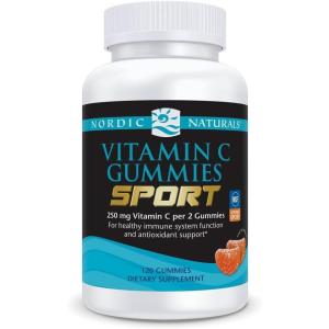 image:imageNordic Naturals Vitamin C Gummies Sport Tart Tangerine  120 Gummies  250 mg Vitamin C  Antioxidant Protection  NSF Certified  NonGMO Vegan  60 Servings