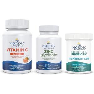 image:imageNordic Naturals Womens Immune Starter Pack  Zinc Glycinate Vitamin C Gummies Nordic Flora Probiotic Immune Health