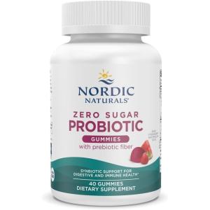 image:imageNordic Naturals Zero Sugar Probiotic Gummies  Strawberry Watermelon Flavor  40 Gummies  Supports Digestive Wellness amp Immune Health  NonGMO  Third Party Tested  Vegan  20 Servings