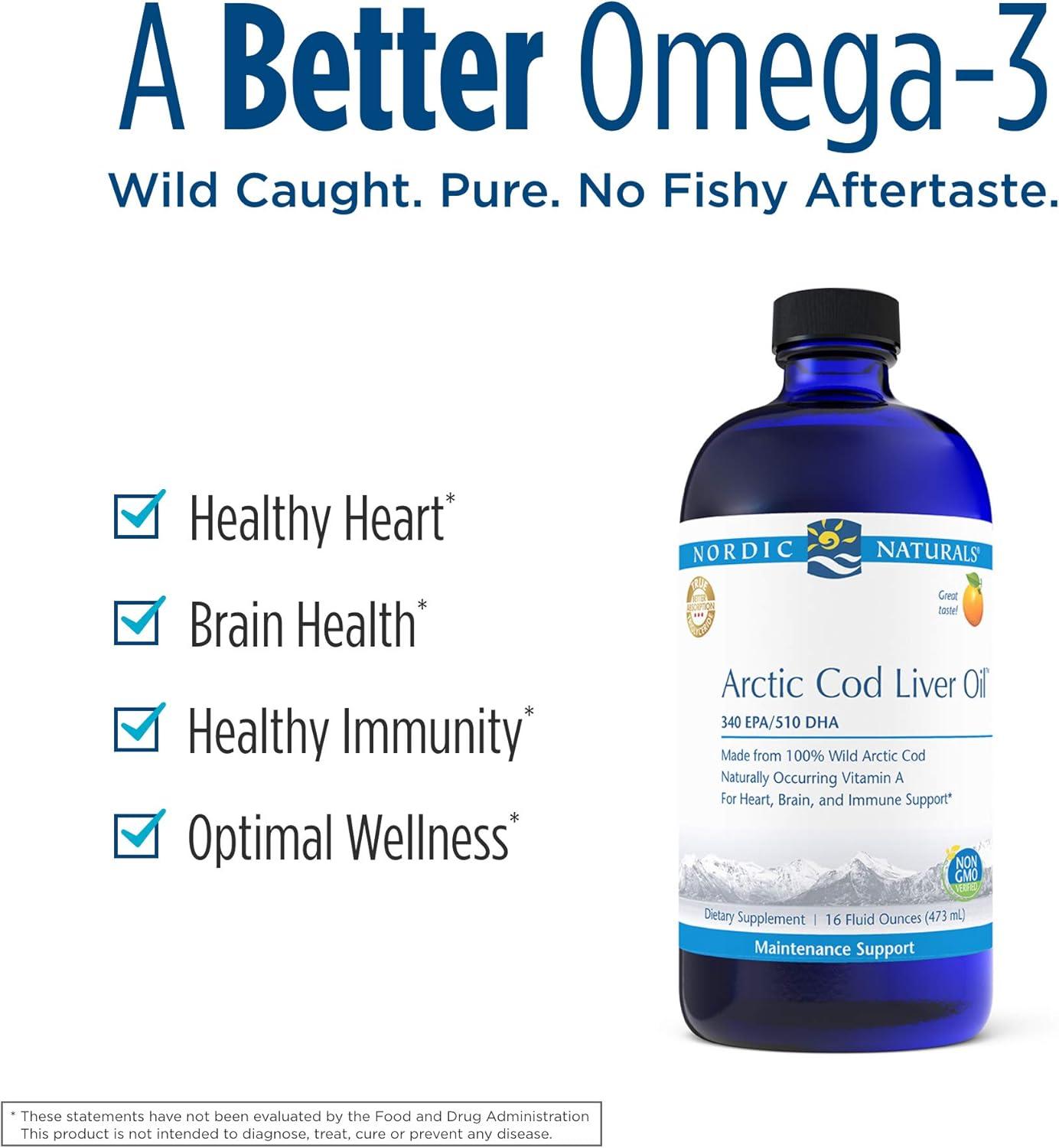 image:imageNordic Naturals Arctic Cod Liver Oil Orange 16 Ounce