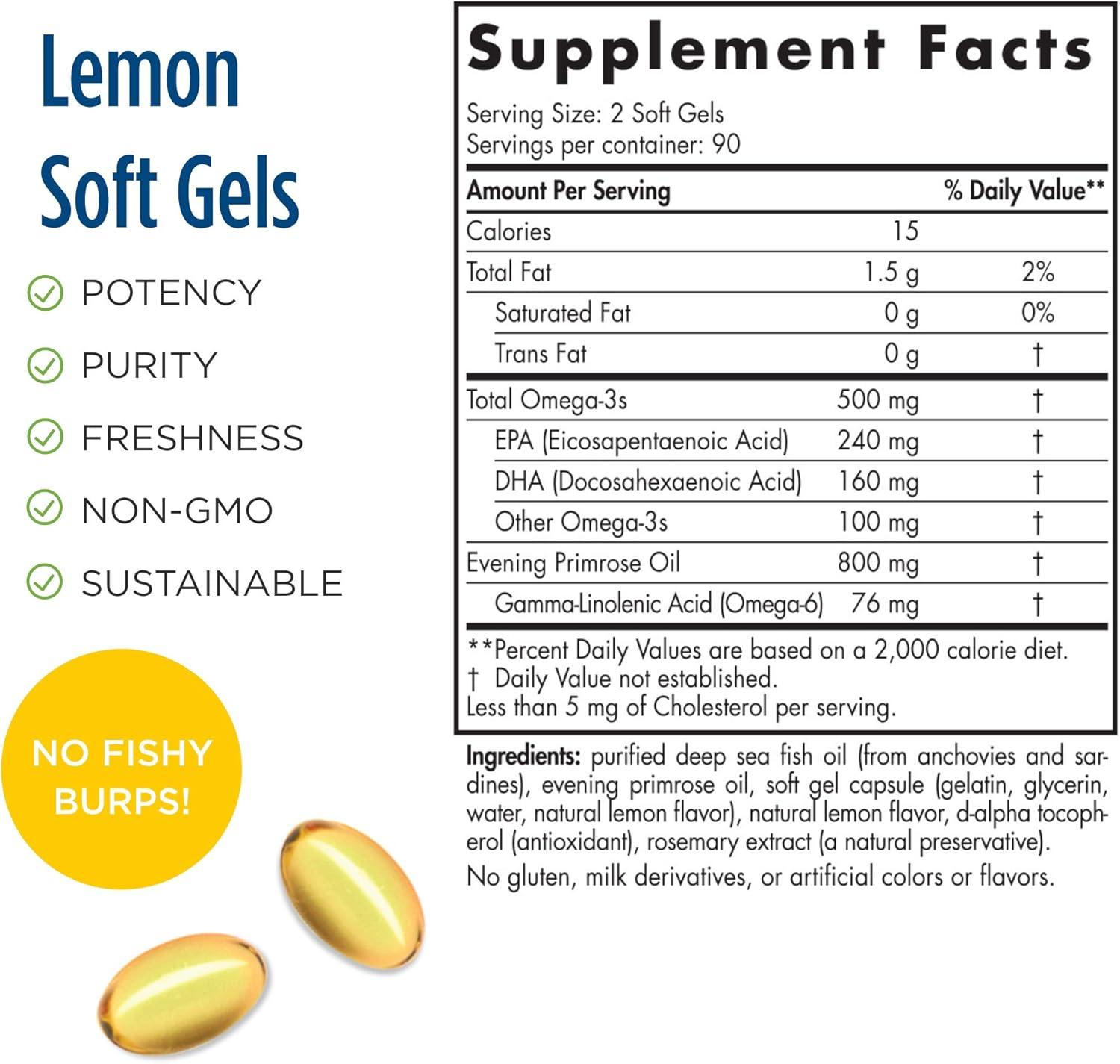 image:imageNordic Naturals Pro Balanced Omega Fish Oil and Evening Primrose Oil 240 mg EPA 160 mg DHA 76 mg GLA Supports Hormonal Balance and Healthy Skin 180 Soft Gels