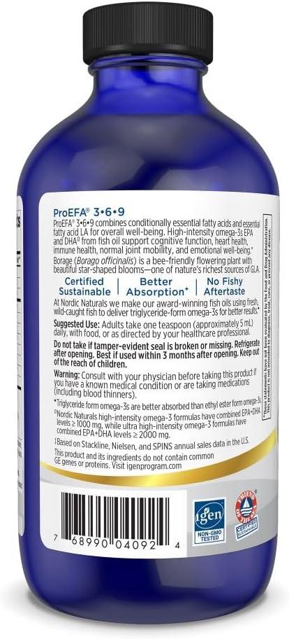 image:imageNordic Naturals ProEFA 369 Lemon Flavor 8 oz 1270 mg Omega3 EPA amp DHA with Added GLA Healthy Skin Cognition amp Positive Mood NonGMO 48 Servings