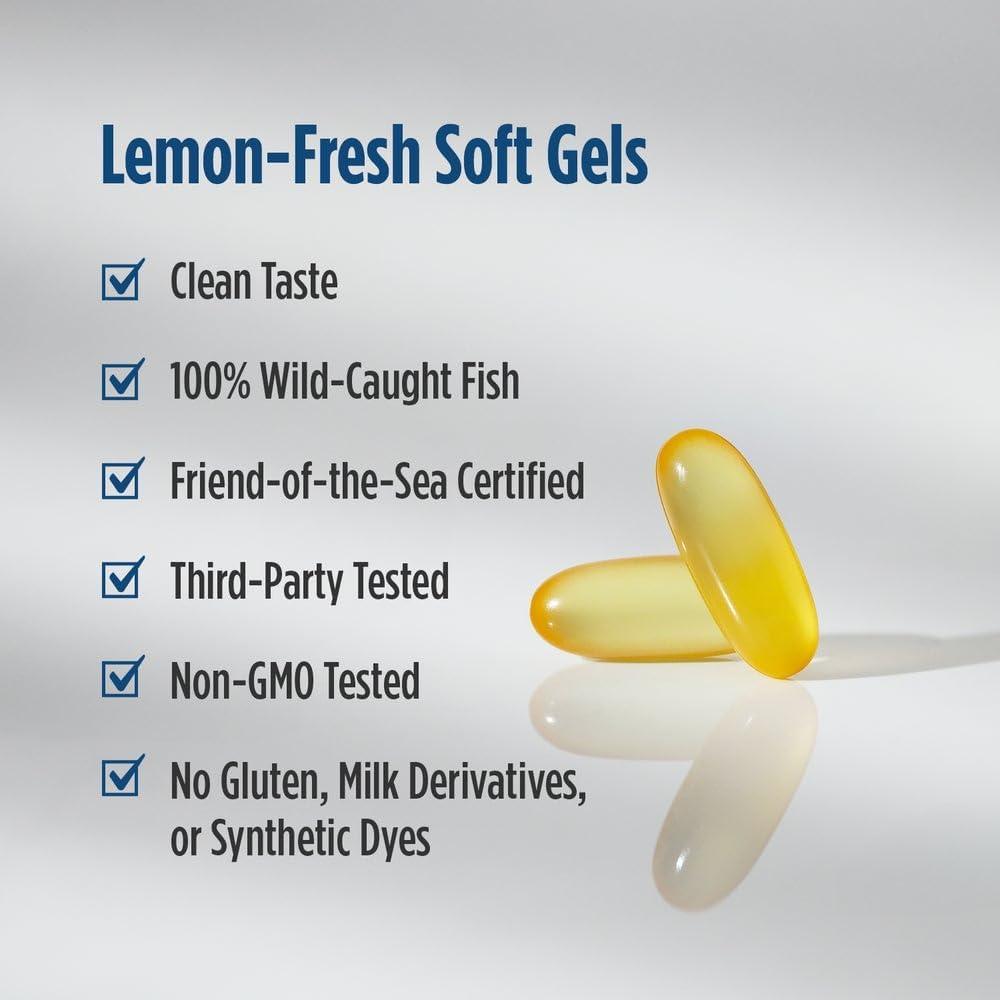 image:imageNordic Naturals ProOmega 369 Lemon Flavor 120 Soft Gels 1360 mg Omega3 EPA amp DHA with Added GLA Healthy Skin Cognition Positive Mood NonGMO 60 Servings