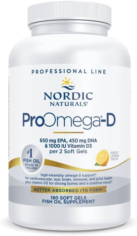 image:imageNordic Naturals ProOmegaD Lemon Flavor 120 Soft Gels 1280 mg Omega3 1000 IU D3 HighPotency Fish Oil EPA amp DHA Brain Eye Heart amp Immune Health NonGMO 60 ServingsLemon