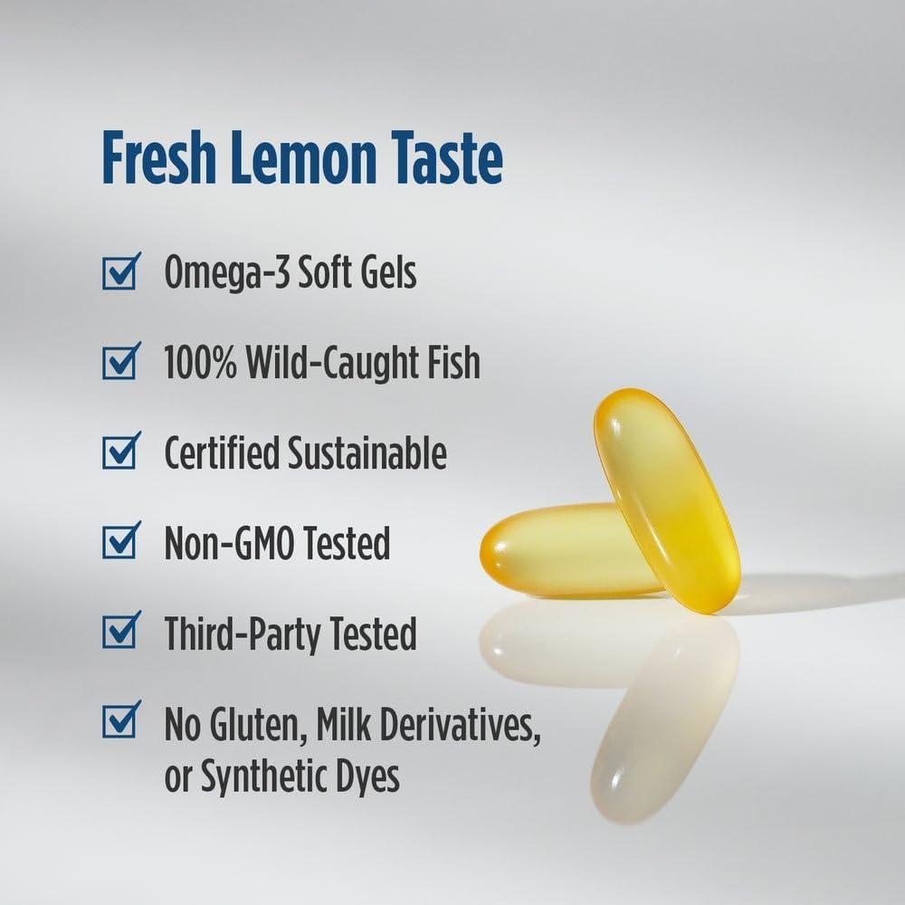 image:imageNordic Naturals ProOmegaD Lemon Flavor 120 Soft Gels 1280 mg Omega3 1000 IU D3 HighPotency Fish Oil EPA amp DHA Brain Eye Heart amp Immune Health NonGMO 60 ServingsLemon