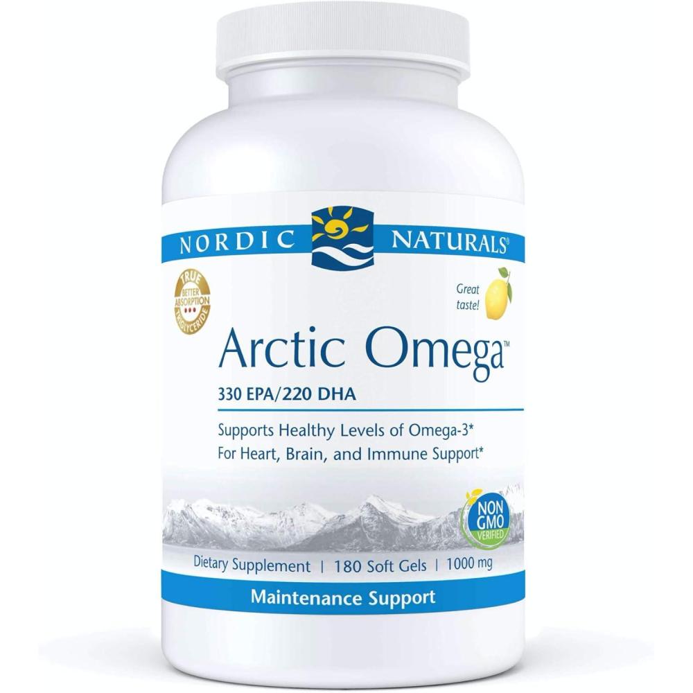 image:imageNordic Naturals Pro Arctic Omega Fish Oil 330 mg EPA 220 mg DHA Helps Maintain Healthy Omega3 Levels for Heart Brain and Immune Support 180 Soft Gels