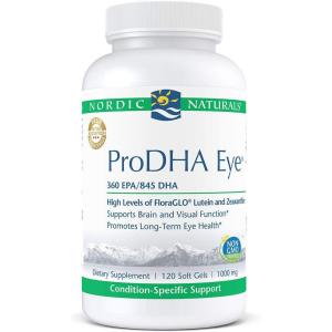 image:imageNordic Naturals ProDHA Eye  Fish Oil 360 mg EPA 845 mg DHA 20 mg FloraGLO Lutein 4 mg Zeaxanthin Support for Neurological Function and LongTerm Eye Health 120 Soft Gels