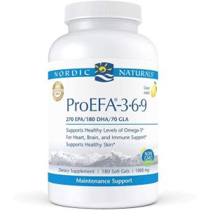 image:imageNordic Naturals ProEFA 369 Lemon Flavor  180 Soft Gels  565 mg Omega3  EPA amp DHA with Added GLA  Healthy Skin Cognition amp Positive Mood  NonGMO  90 Servings180 Count Pack of 1