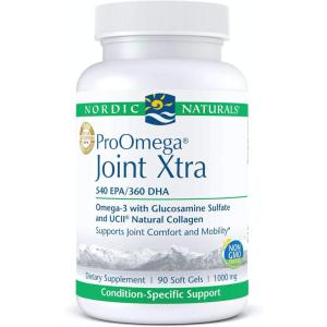 image:imageNordic Naturals ProOmega Joint Xtra  Fish Oil 540 mg EPA 360 mg DHA 1500 mg Glucosamine Sulfate 40 mg UCII Natural Collagen Support for Joint Comfort and Mobility 90 Soft Gels