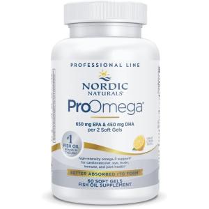 image:imageNordic Naturals ProOmega Lemon Flavor  180 Soft Gels  1280 mg Omega3  HighPotency Fish Oil with EPA amp DHA  Promotes Brain Eye Heart amp Immune Health  NonGMO  90 Servings60 Count Pack of 1