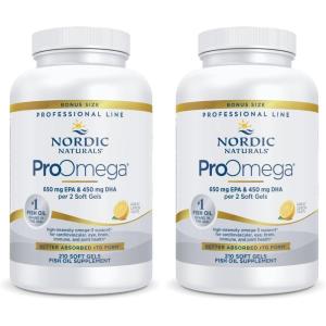 image:imageNordic Naturals ProOmega Lemon Flavor  180 Soft Gels  1280 mg Omega3  HighPotency Fish Oil with EPA amp DHA  Promotes Brain Eye Heart amp Immune Health  NonGMO  90 Servings210 Count Pack of 2