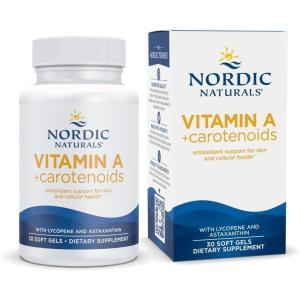 image:imageNordic Naturals Vitamin A  Carotenoids Unflavored  30 Soft Gels  Lycopene amp Astaxanthin  Supports Skin Cellular Health  NonGMO  30 Servings30 Count Pack of 1