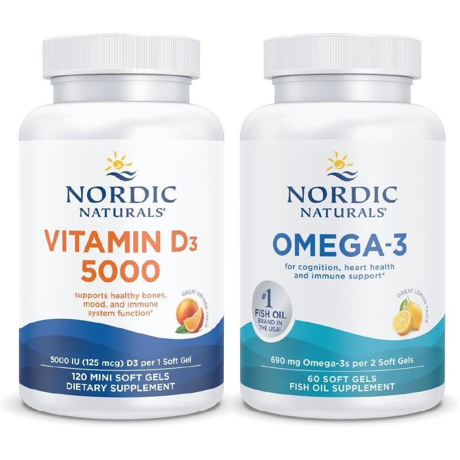 image:imageNordic Naturals Cognitive and Bone Density Starter Pack Omega3 Vitamin D3 1000 Orange