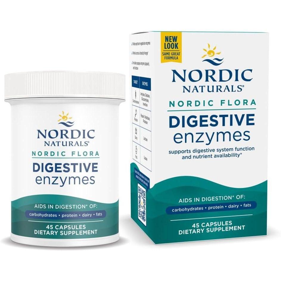 image:imageNordic Naturals Nordic Flora Digestive Enzymes 45 Capsules Digestive Function Optimizes Nutrient Availability NonGMO 45 Servings