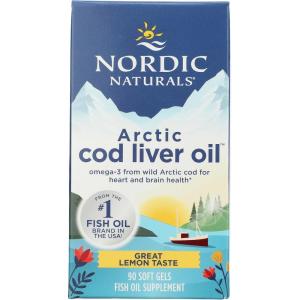image:imageNordic Naturals Cod Liver Oil Arctic Lemon 1000mg 90 Softgels