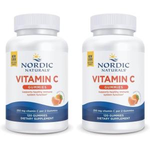 image:imageNordic Naturals Vitamin C Gummies Tart Tangerine  120 Gummies  250 mg Vitamin C  Immune Support Antioxidant Protection Child Growth amp Development  NonGMO Vegan  60 Servings Pack of 2