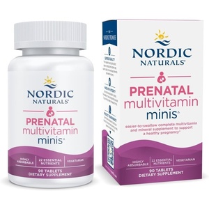 image:imageNordic Naturals Vegetarian Prenatal Multivitamin Minis  90 Easy to Swallow Tablets  Highly Absorbable Multivitamin and Mineral Supplement to Support Pregnancy  NonGMO 30 Servings